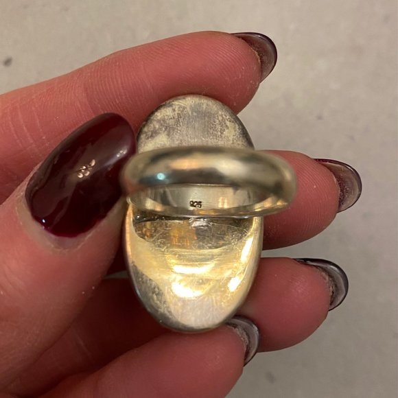 Silver Oval Ring - Picture 3 of 3